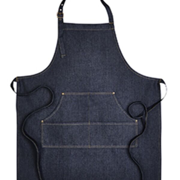 Unisex Jeans Stitch Denim Bib Apron Thumbnail